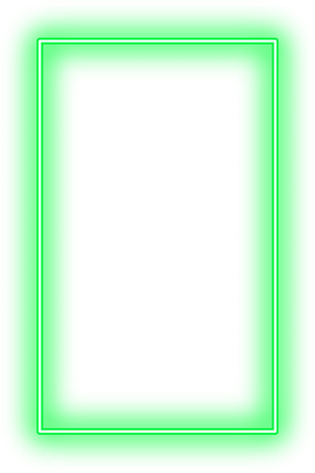 Green Rectangular Neon Light